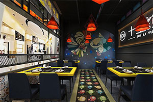鱼火锅餐饮店装修设计全