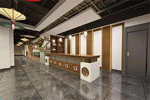 1200方现代新中式餐饮店装修设计全景案例
